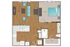 Main Street Flats 1x1 M Floor Plan Main Street Flats 1x1 M Floor Plan